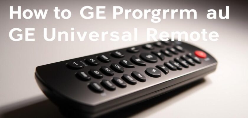 how to program ge universal remote