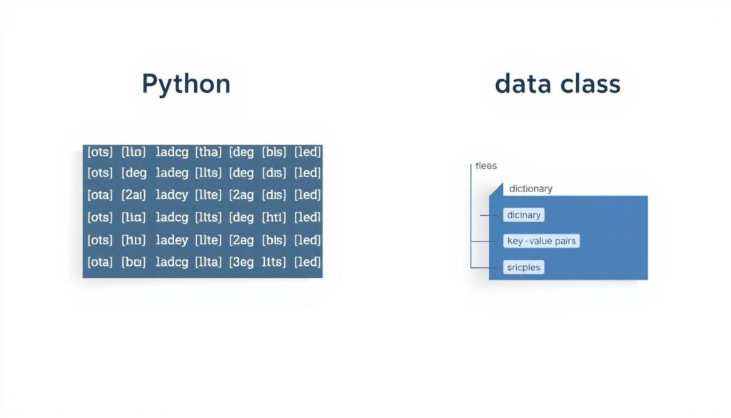 Python dictionary and data class comparison